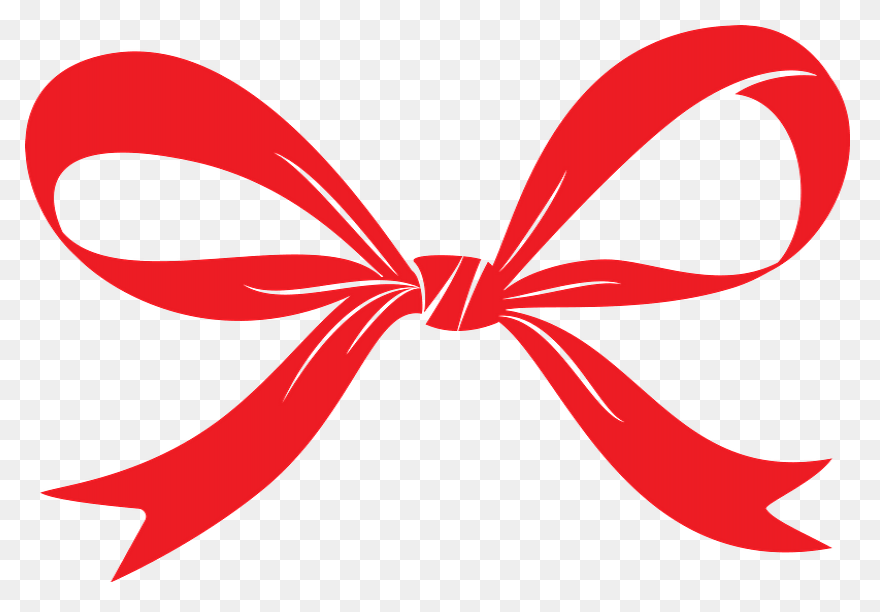 Download Red Bow With Black Edge Cl