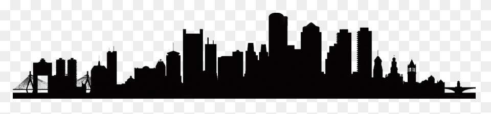 Boston City Skyline Silhouette At - Boston Skyline