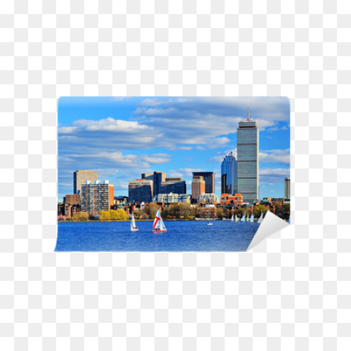 Boston City Skyline Silhouette At G