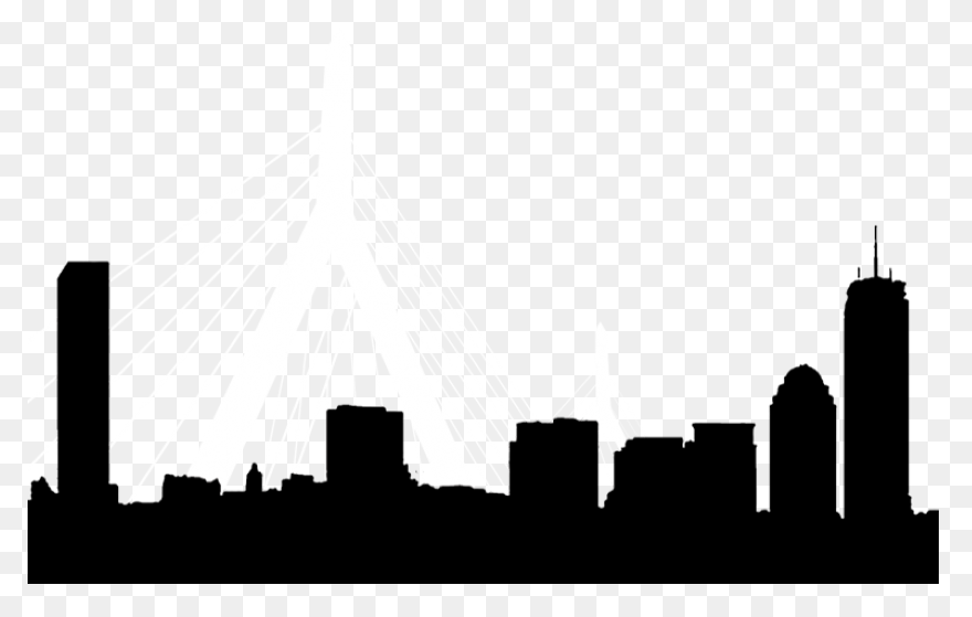 Boston City Skyline Silhouette At G