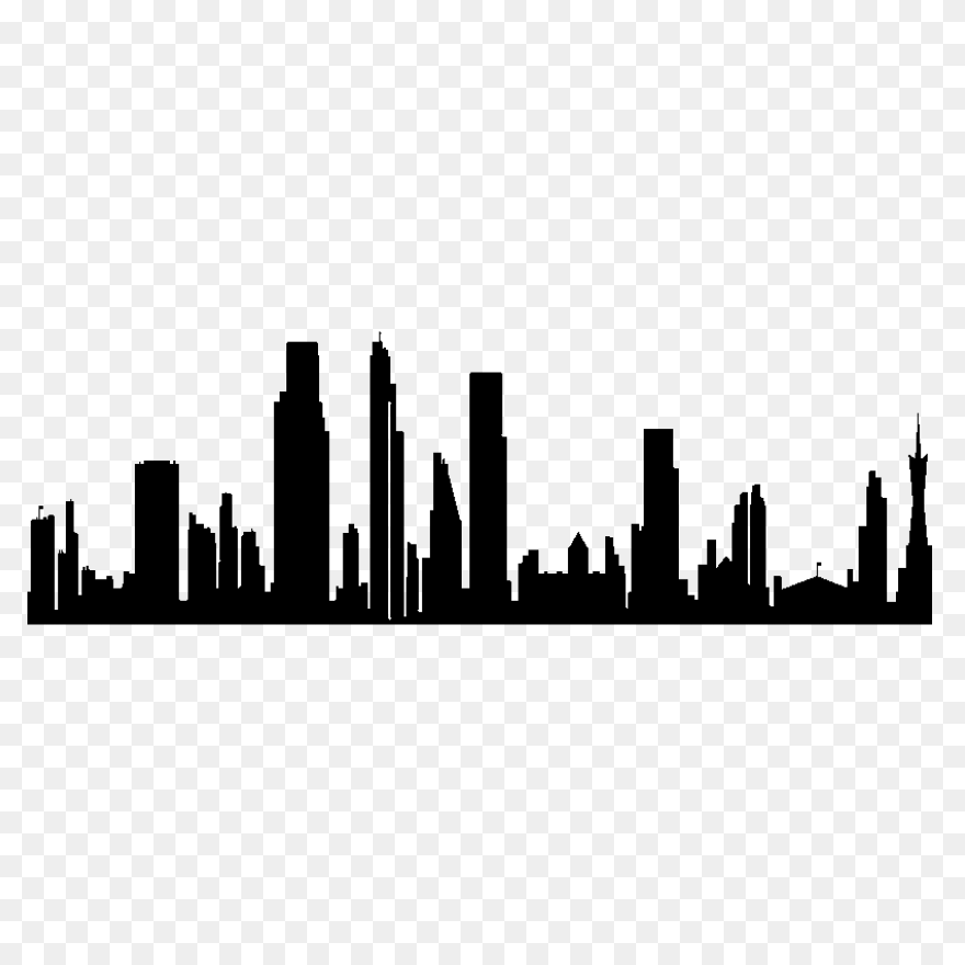 Boston City Skyline Silhouette At G