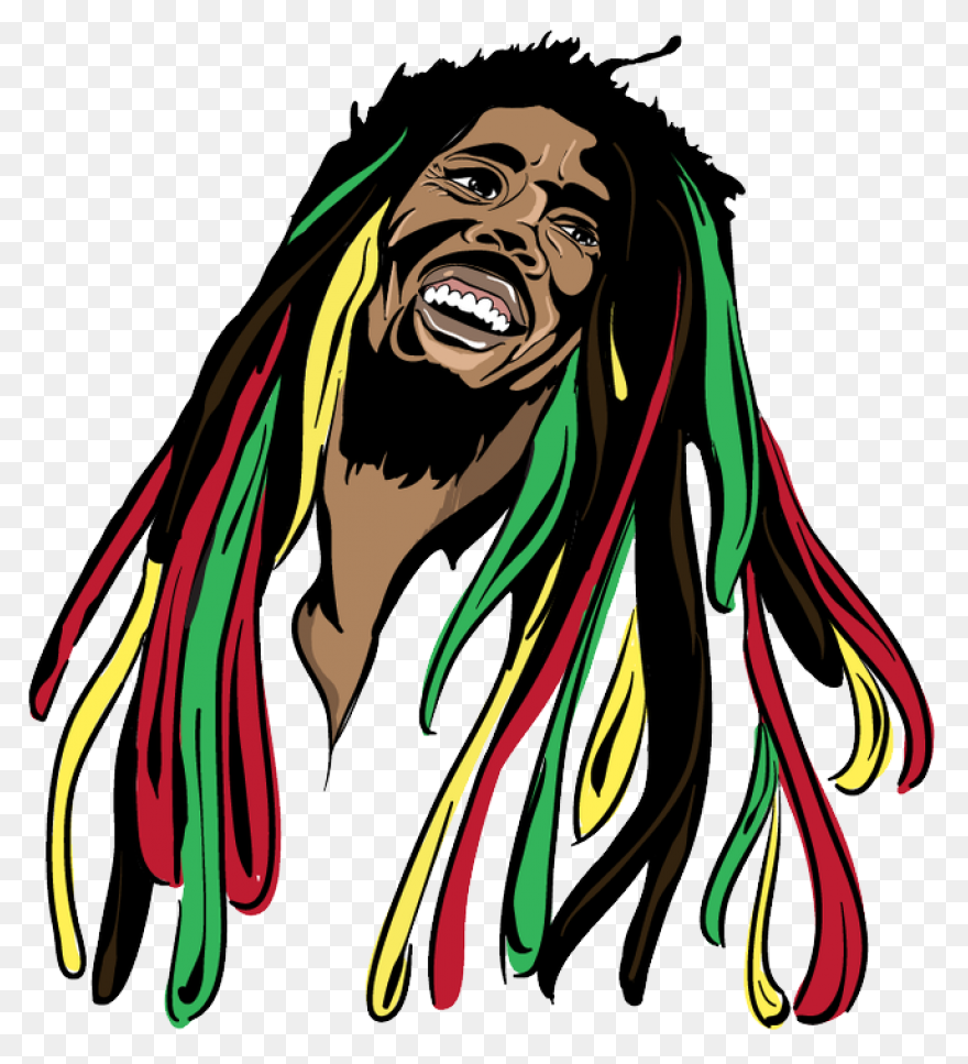 Green Bob Clip Art - Bob Marley Cli
