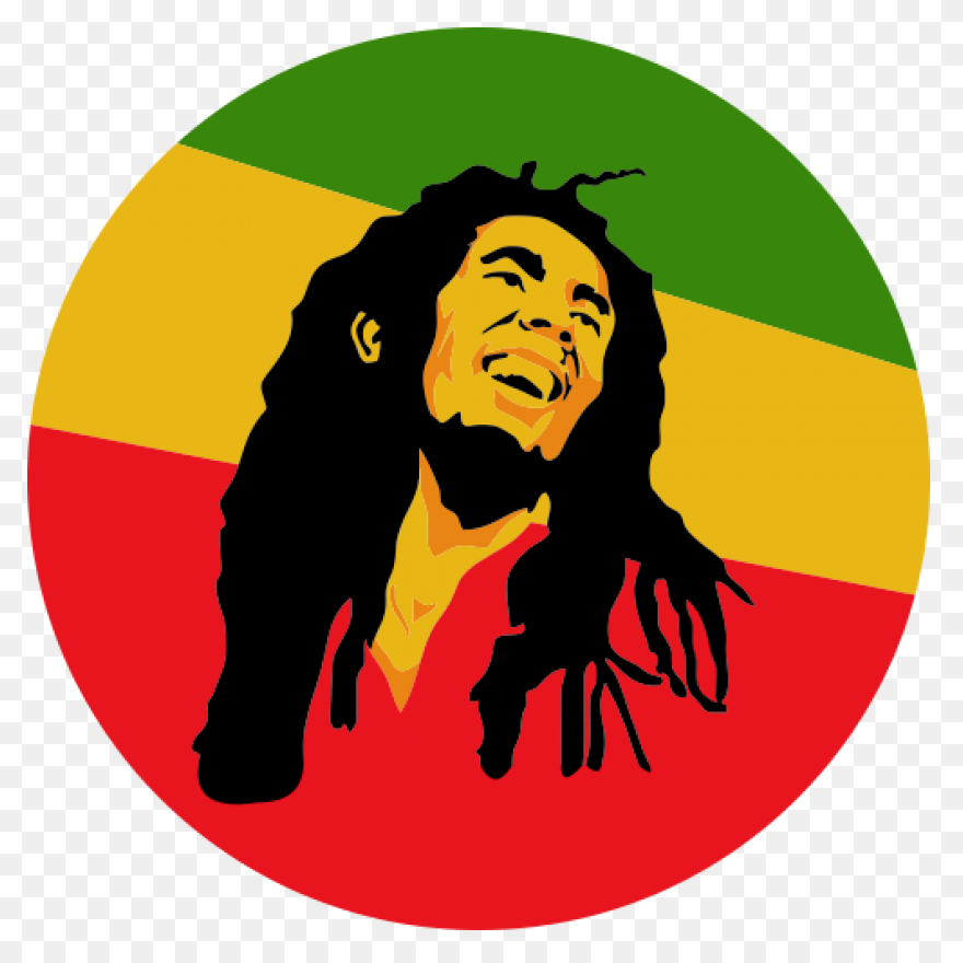 Green Bob Clip Art - Bob Marley Cli