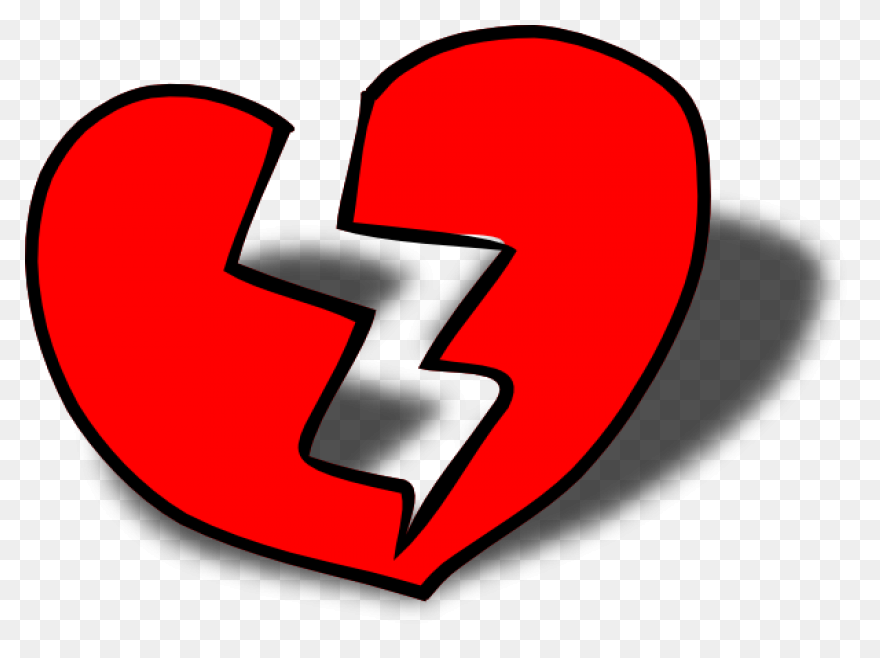 Broken Heart Clipart Briken - Broke