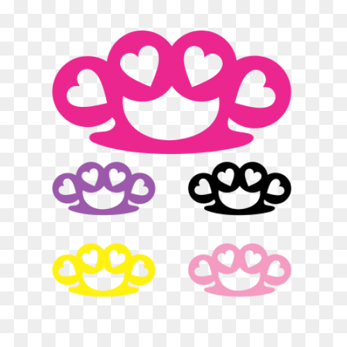 Brass Knuckles Icon Vector Image - 