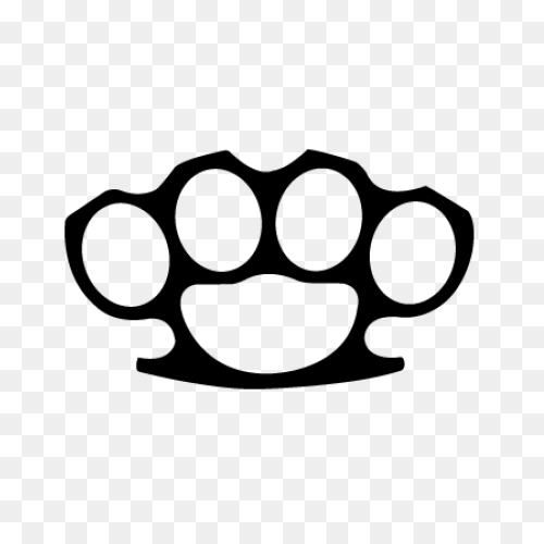 Brass Knuckles Icon Vector Image - 