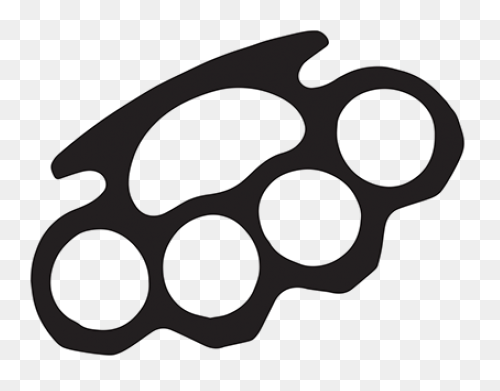 Brass Knuckles Icon Vector Image - 