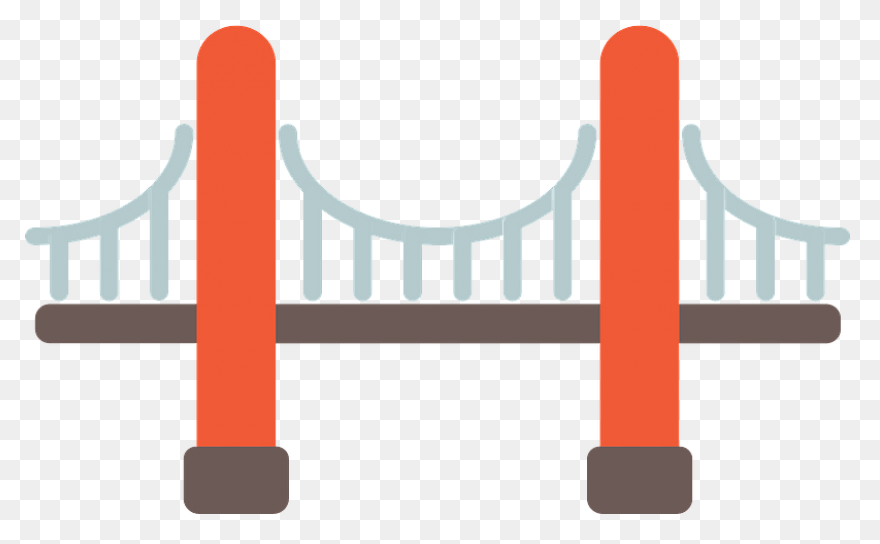 Golden Gate Bridge Clipart - Golden
