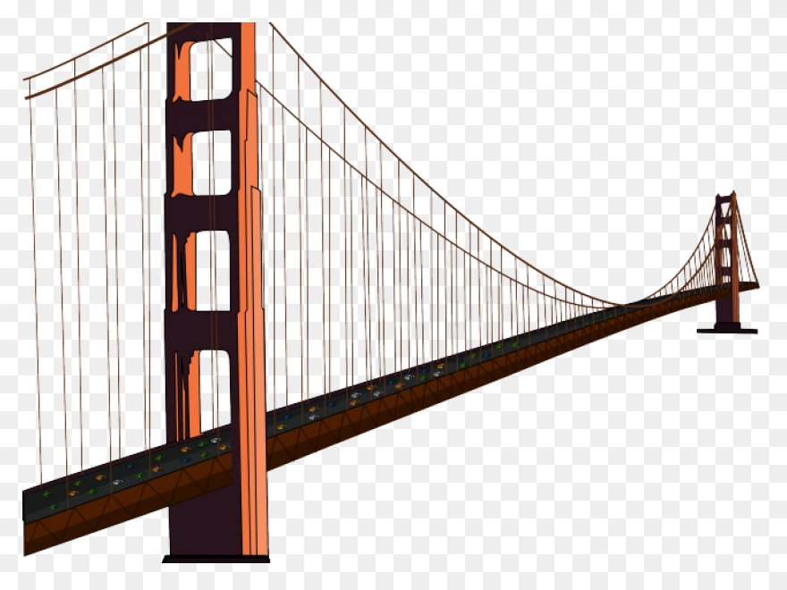 Golden Gate Bridge Clipart Golden - Bridge
