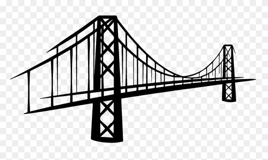 Golden Gate Bridge Clipart - Golden