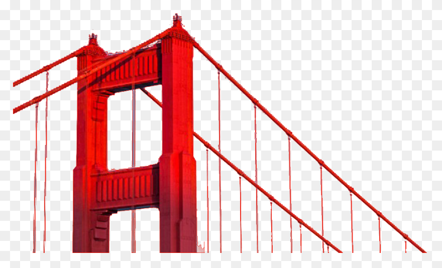 Golden Gate Bridge Clipart - Golden