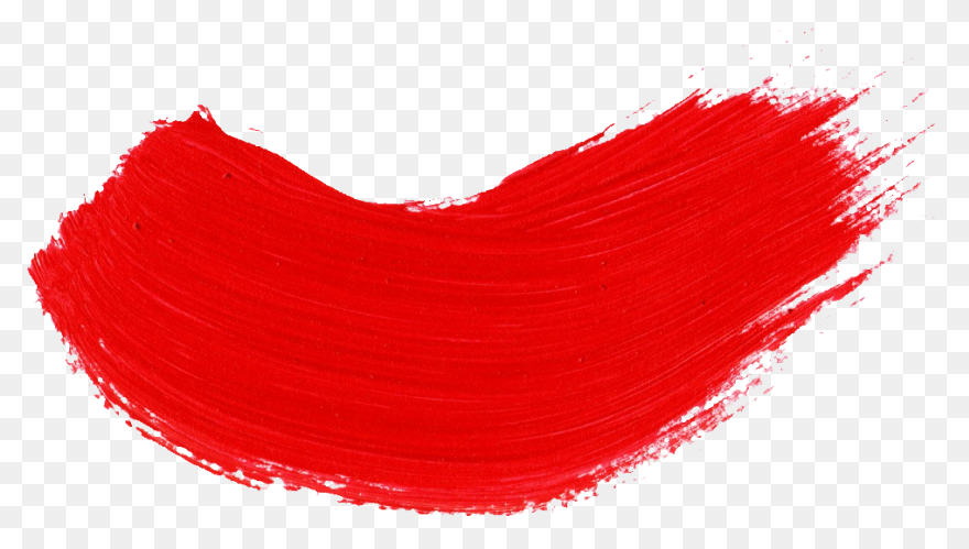 59 Red Paint Brush Stroke - Brush Effect