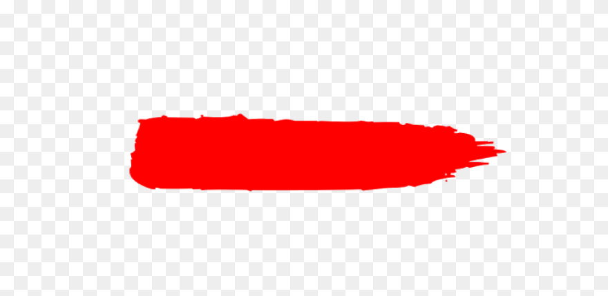 59 Red Paint Brush Stroke (Png Tran