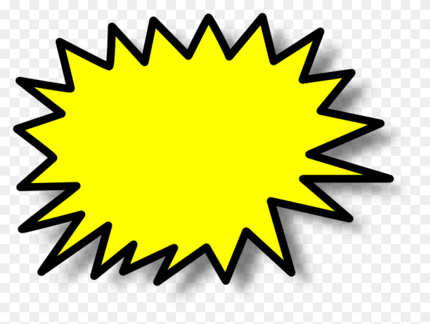 Download Hd Comic Callout Yellow - Burst