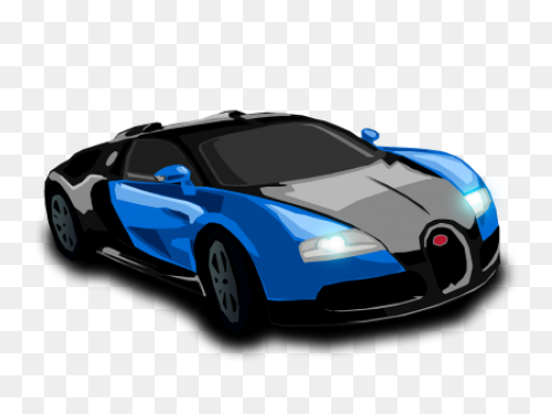Bugatti Chiron Blue (Png) | Officia