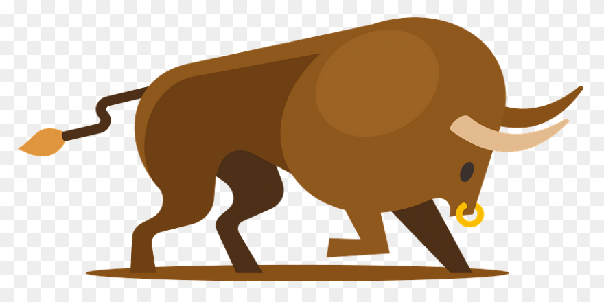 Cartoon Clipart Bull - ClipartFlare