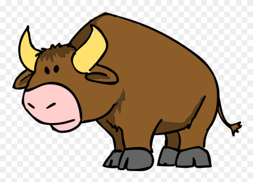 Cartoon Clipart Bull - ClipartFlare