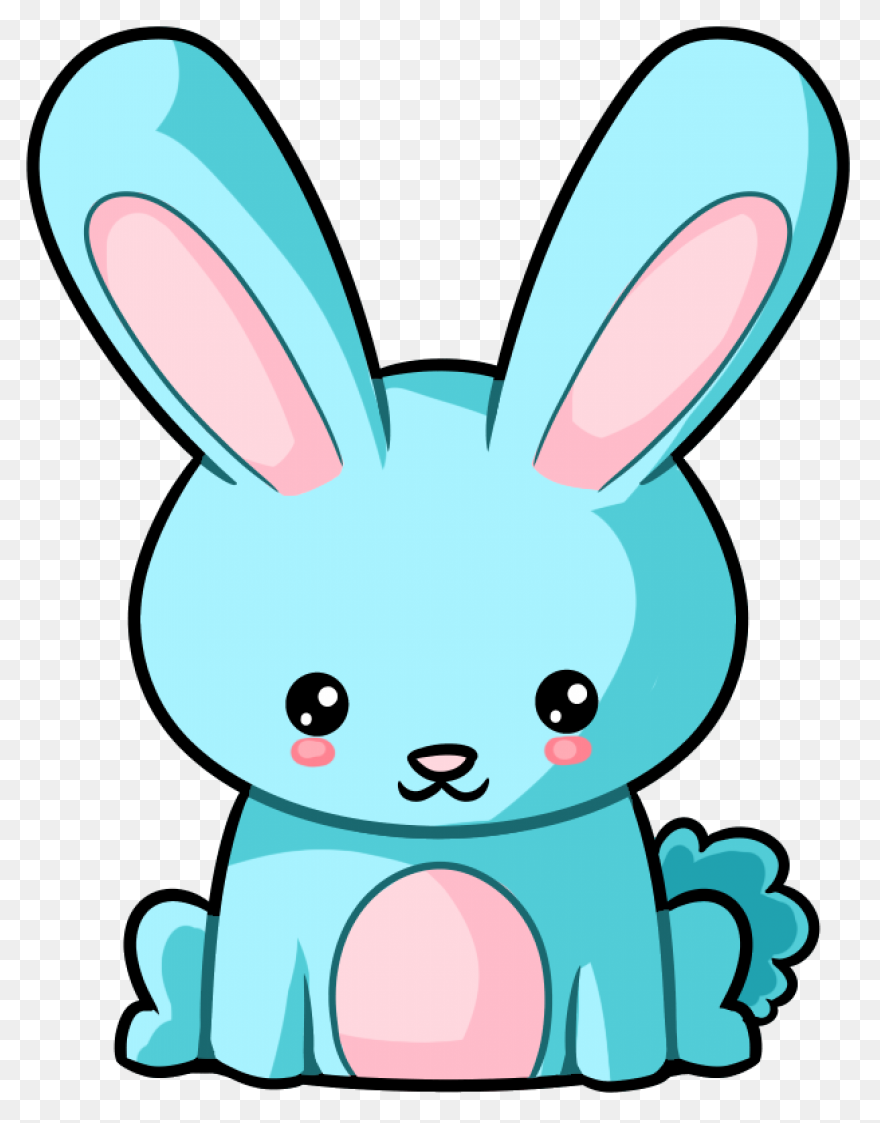 Cyan Bunny Clip Art At ClipartFlare