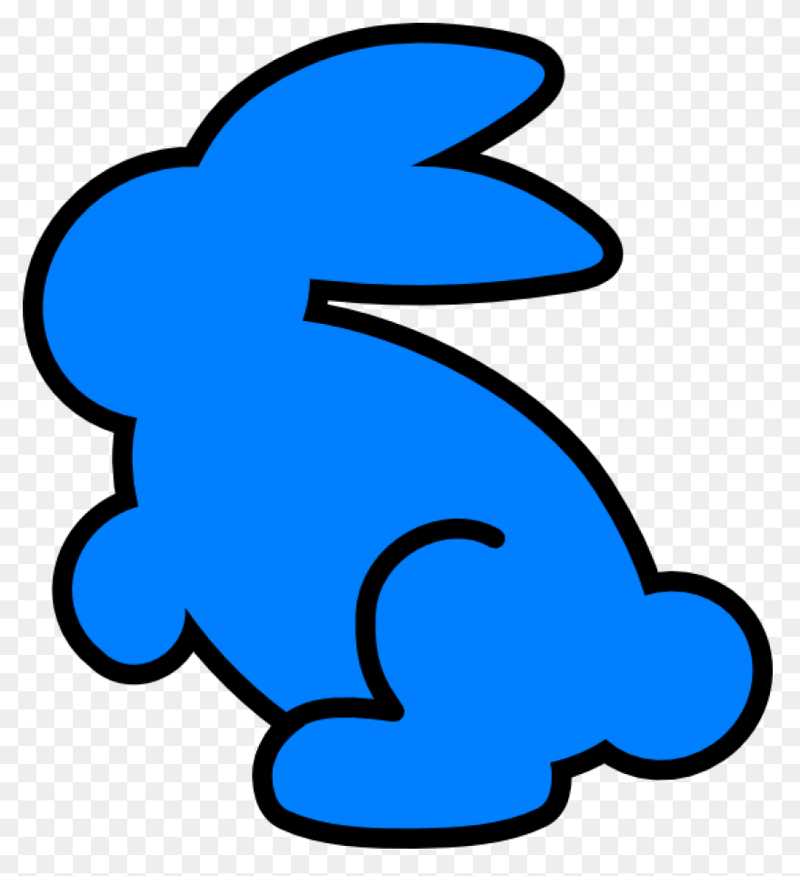 Cyan Bunny Clipart At .com - Bunny