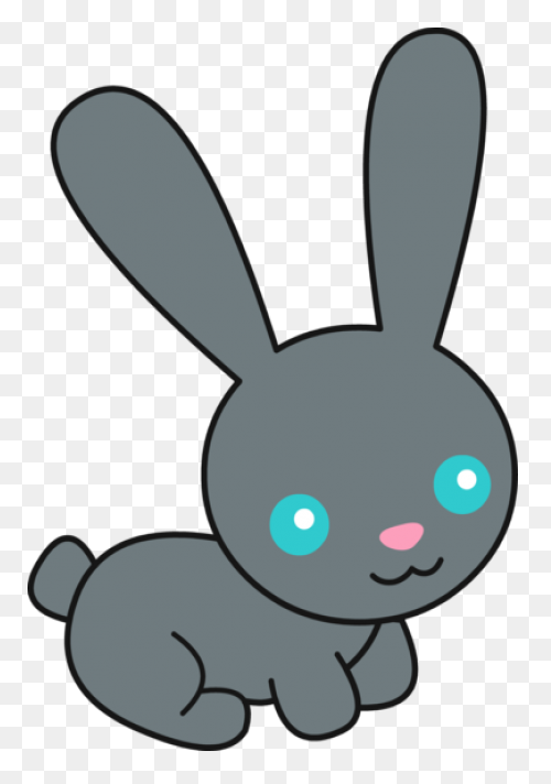 Cyan Bunny Clip Art At ClipartFlare