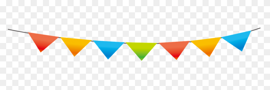 Mini Flag Bunting - Gold