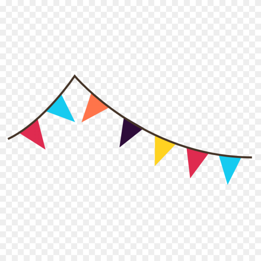 Mini Flag Bunting - Gold