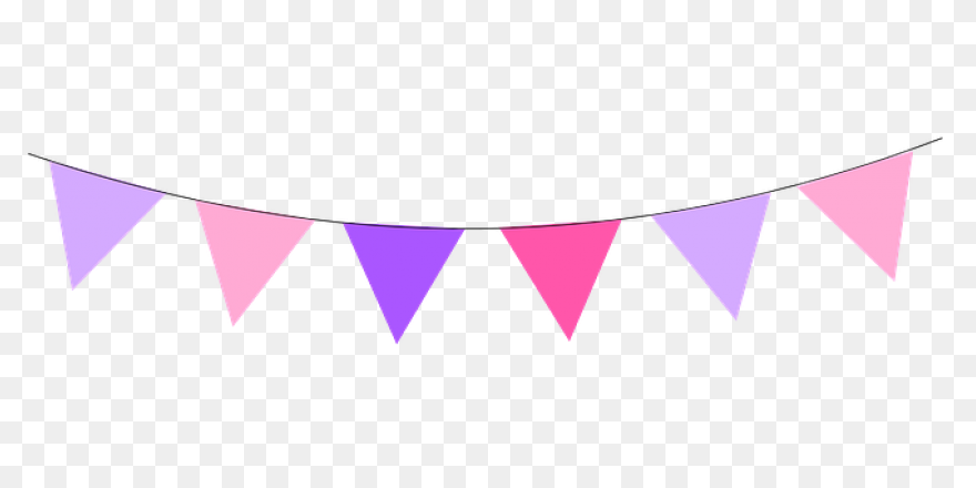 Mini Flag Bunting - Gold