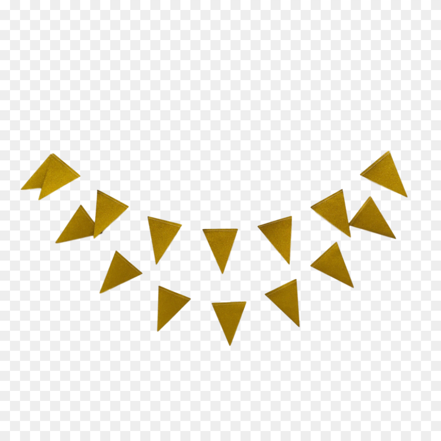 Mini Flag Bunting Gold - Bunting Banner
