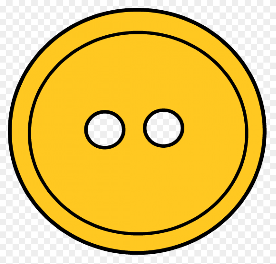 Yellow Button Clip Art - Yellow But