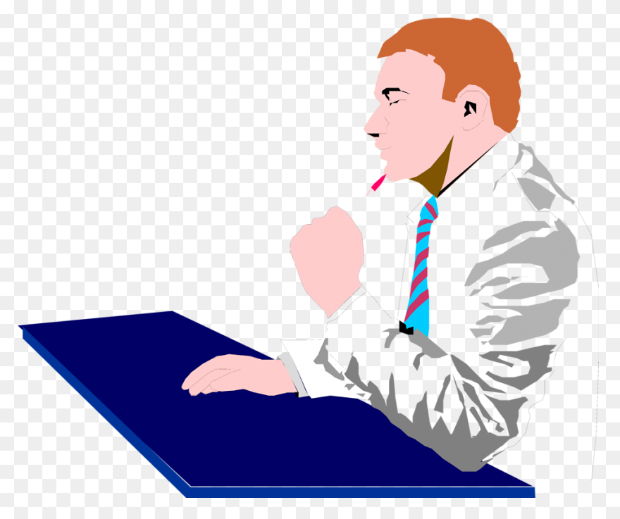 Business Man Computer Clipart - Com