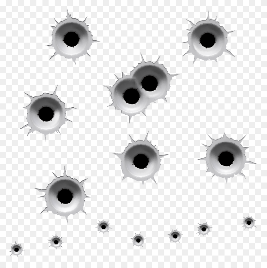 Free Bullet Holes Transparent Backg