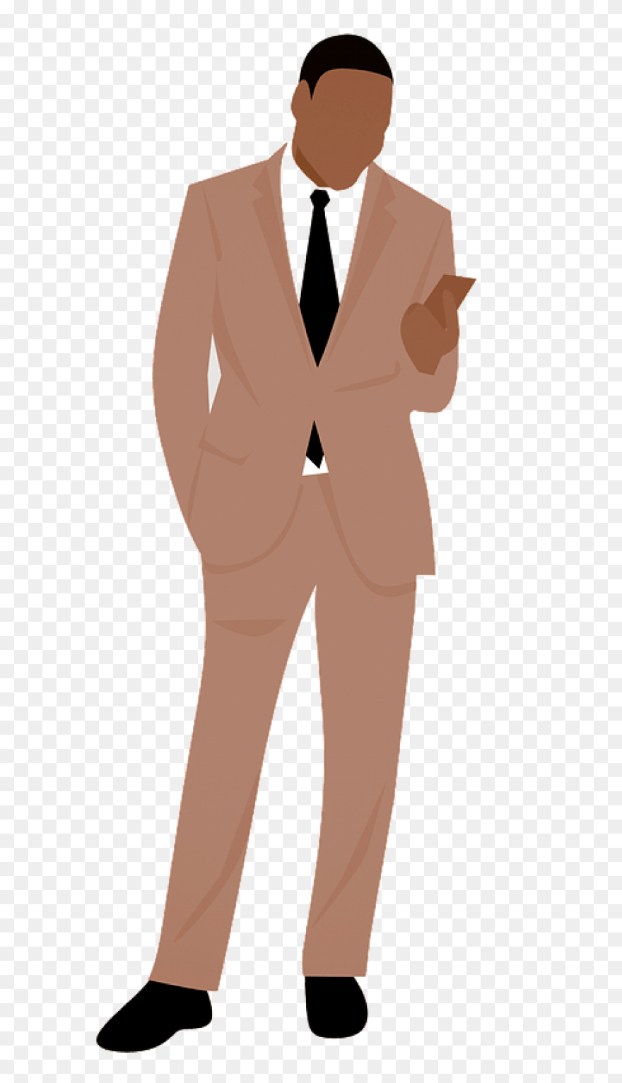 A Curious Cartoon Businessman - Cli