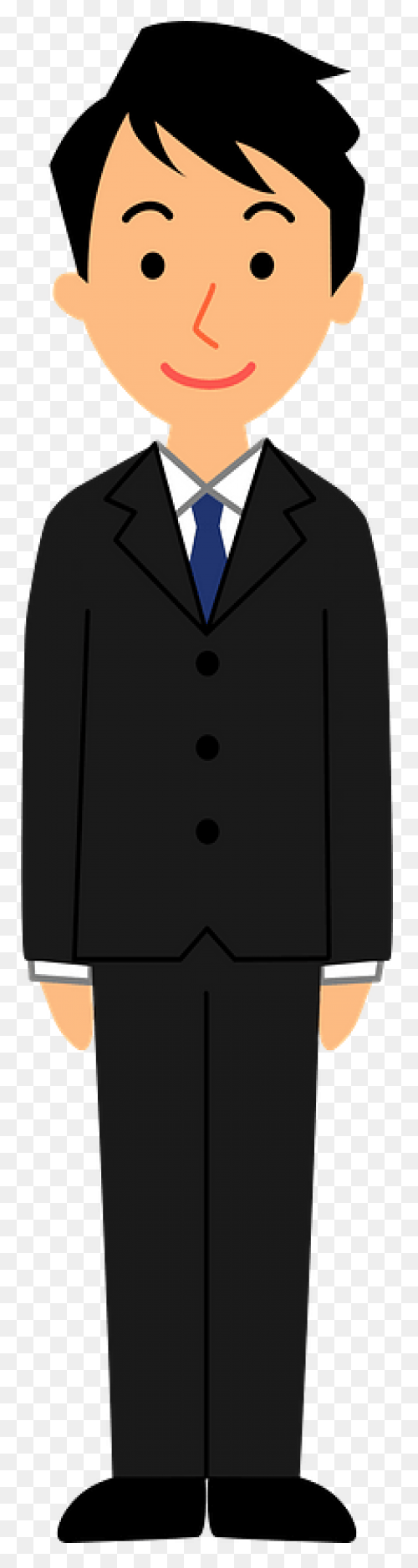 A Curious Cartoon Businessman - Cli