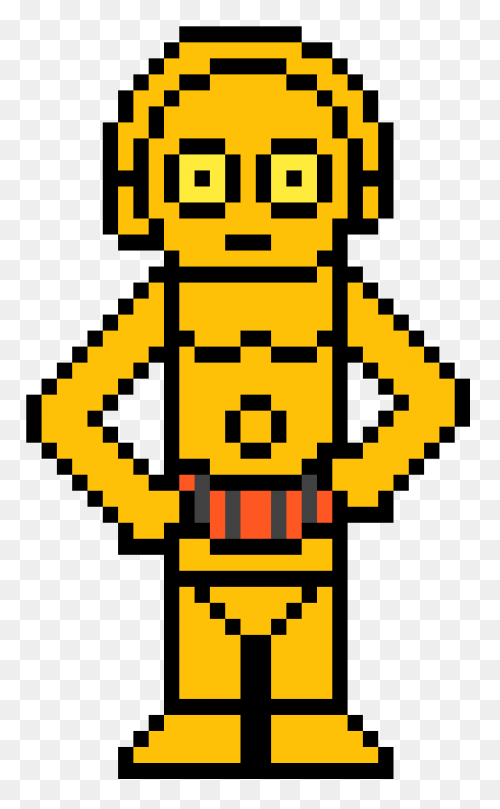 C3Po Snorlax Sprite Clipart Full - C3po