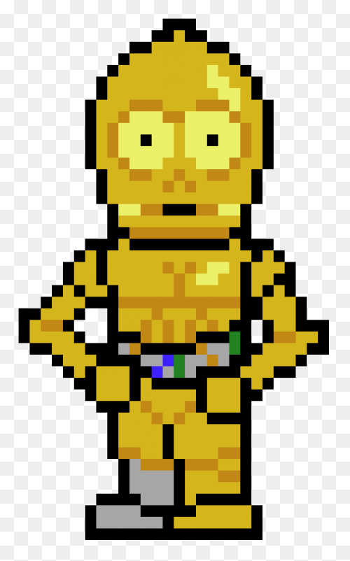 C3Po - Snorlax Sprite Clipart - Ful