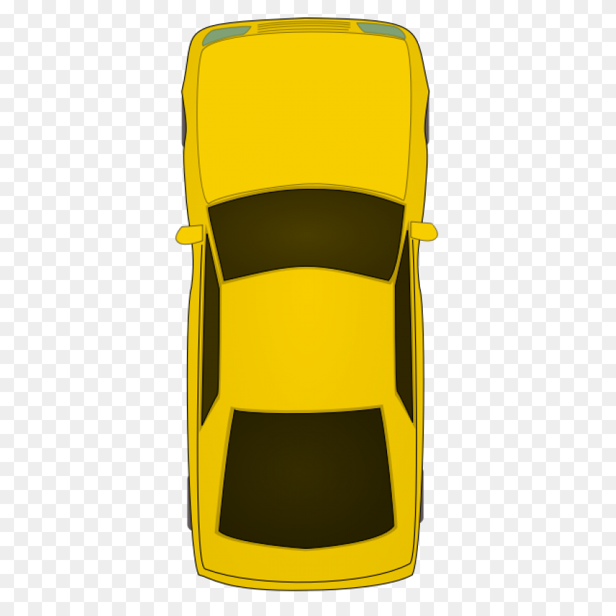 Yellow Car Top View Remix - Car Top View