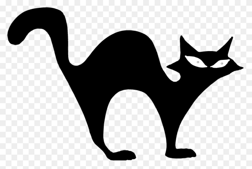Elegant Cat Vector Silhouette | - Cat Silhouette