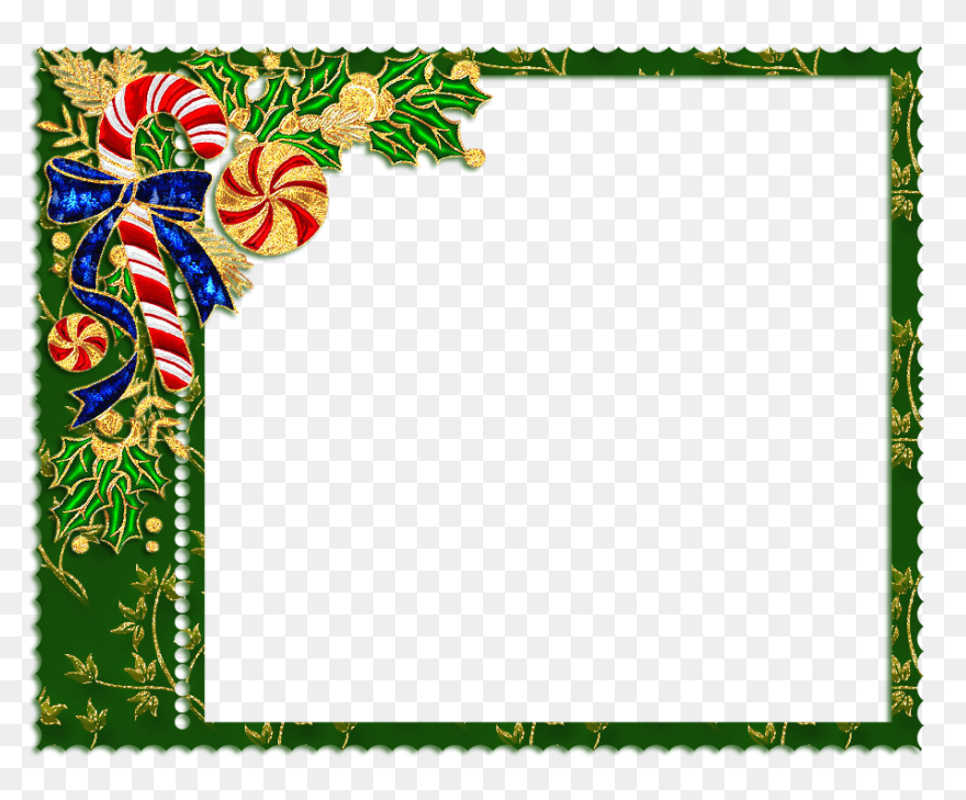 Christmas Candy Cane Border Clipart - Candy Cane Border