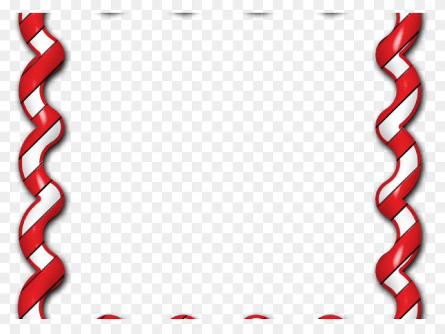 Christmas Candy Cane Border Clipart