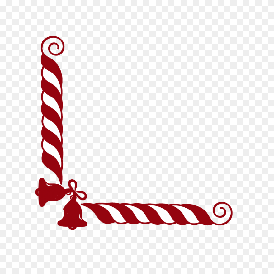 Christmas Candy Cane Border Clipart