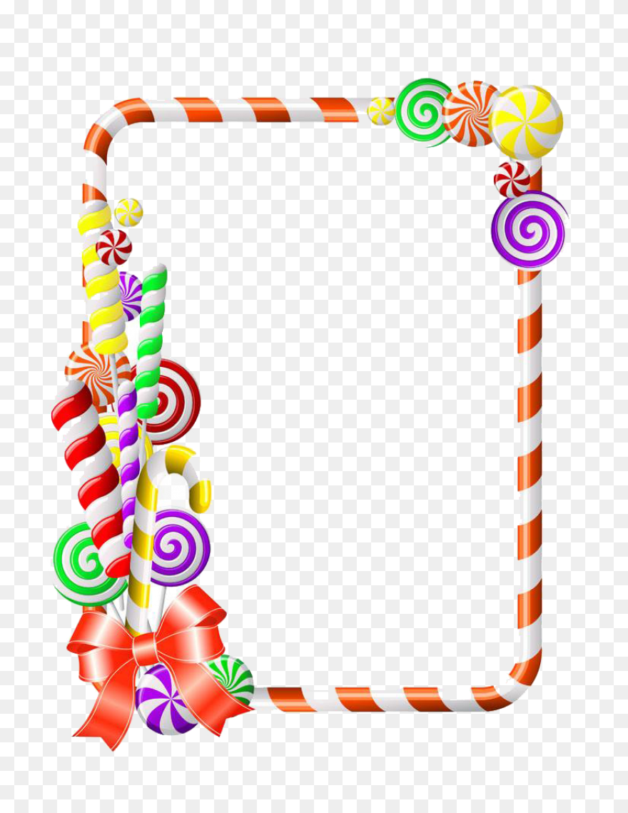 Christmas Candy Cane Border Clipart