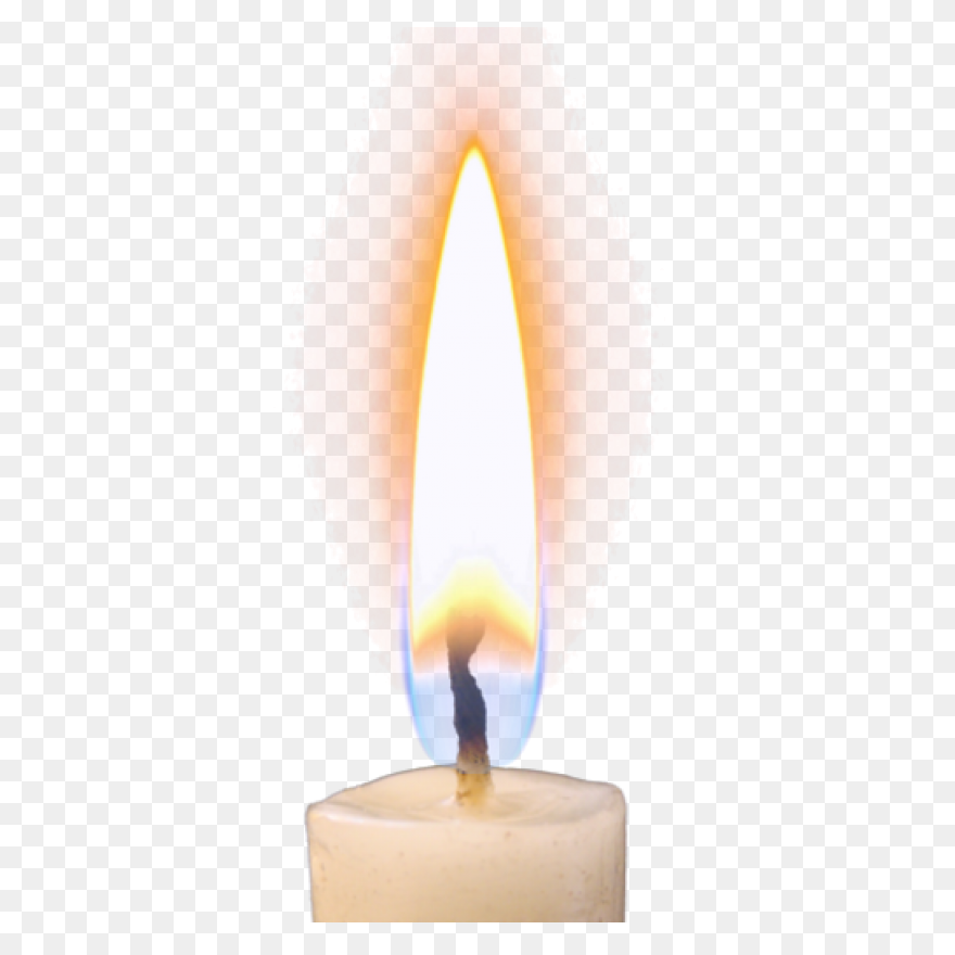 Bright Candle With Flame Png Image 