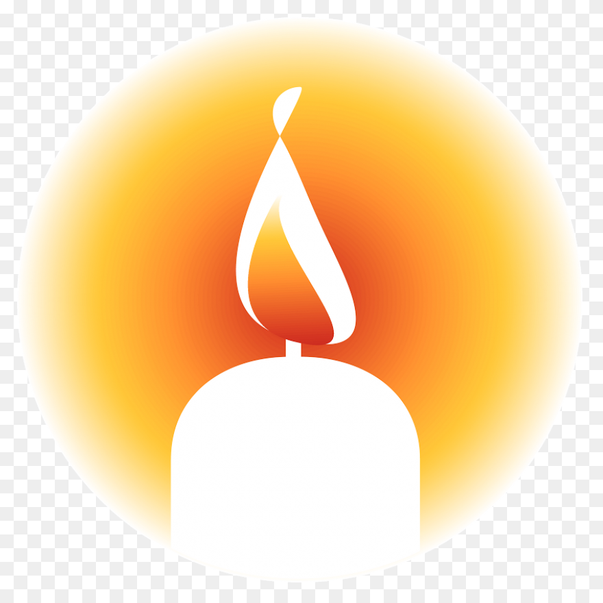Bright Candle With Flame Png Image 