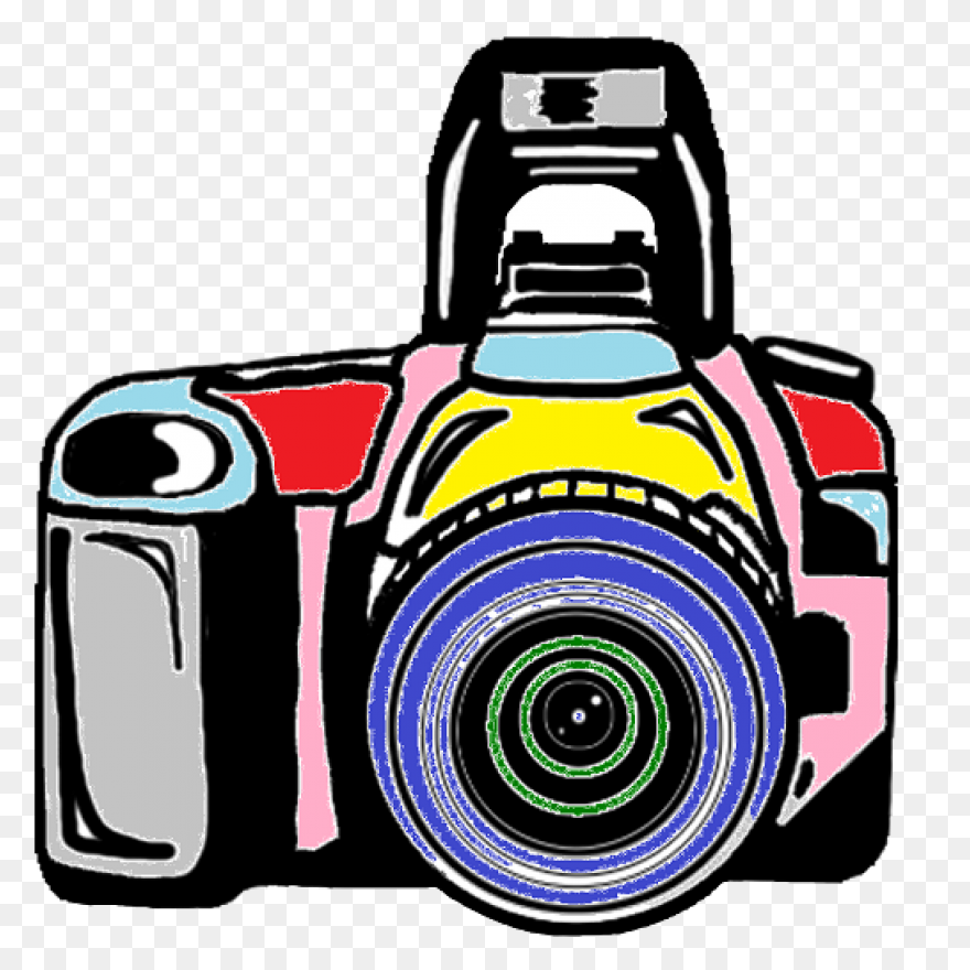 Cartoon Camera Clipart - Camera, Tr