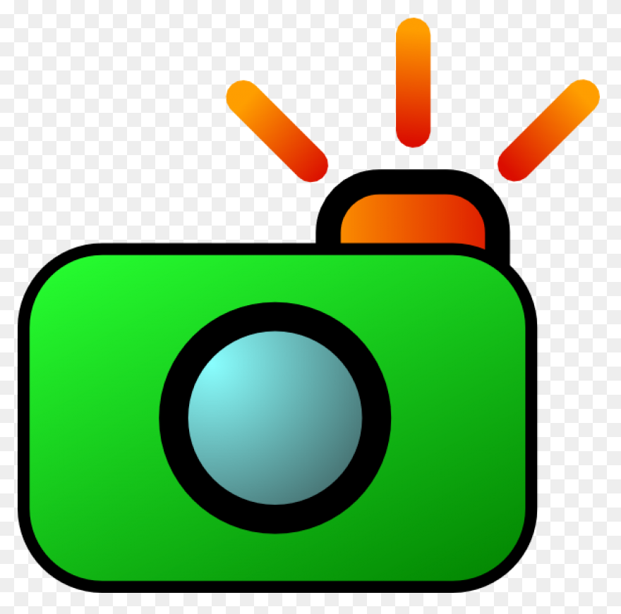 Cartoon Camera Clipart - Camera, Tr