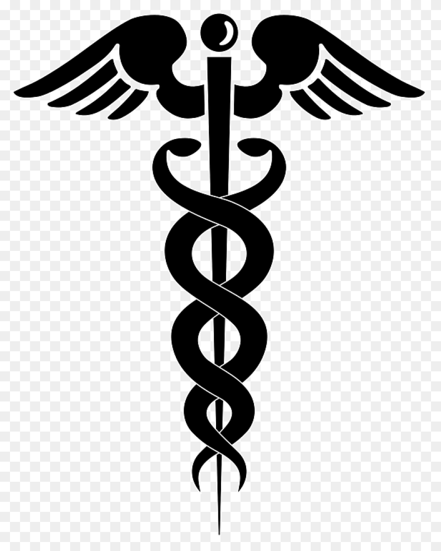 Black Caduceus Clip Art At ClipartF