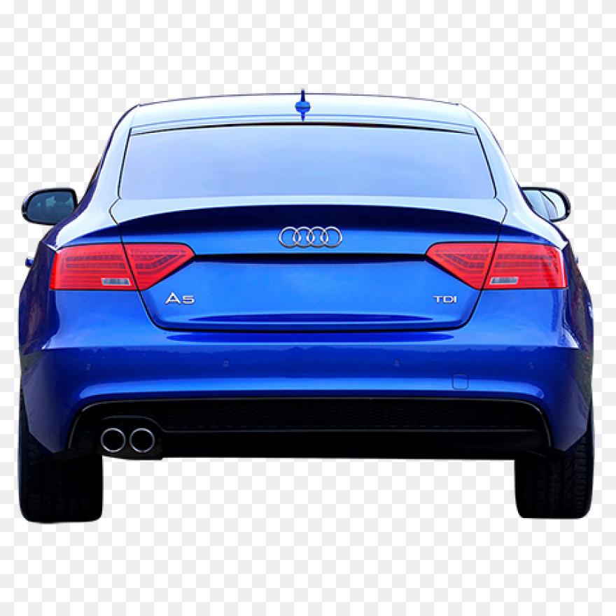 Blue Car Clipart Back Car - Back Of