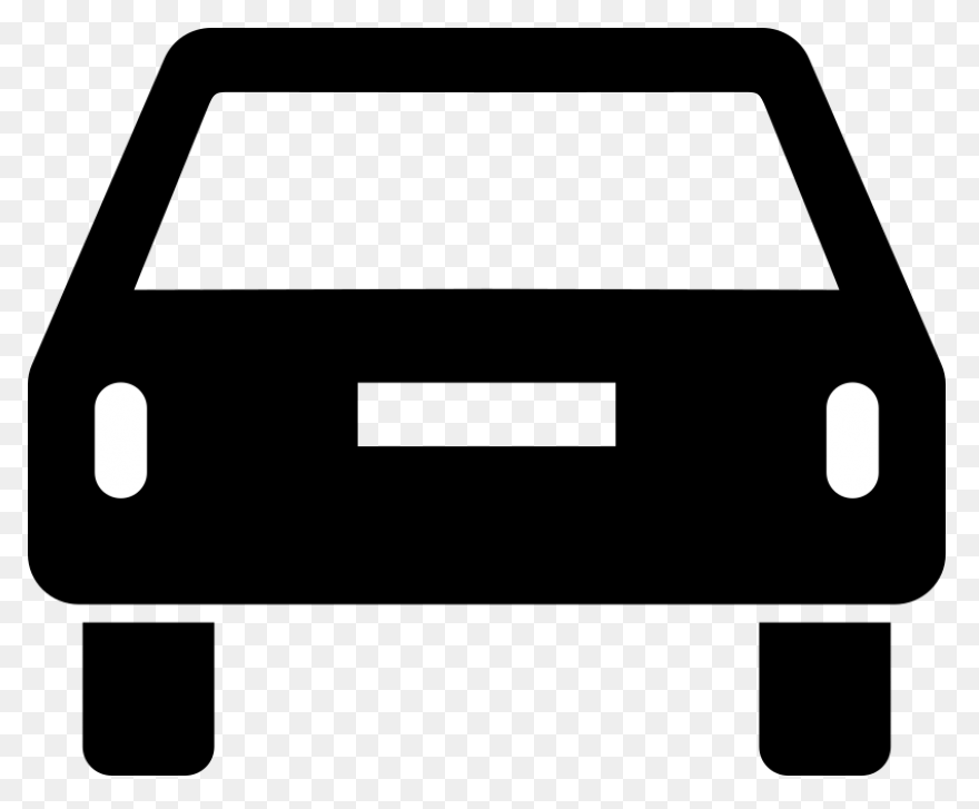 Blue Car Clipart Back Car - Back Of