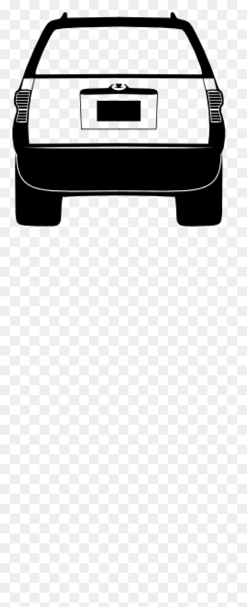 Blue Car Clipart Back Car - Back Of