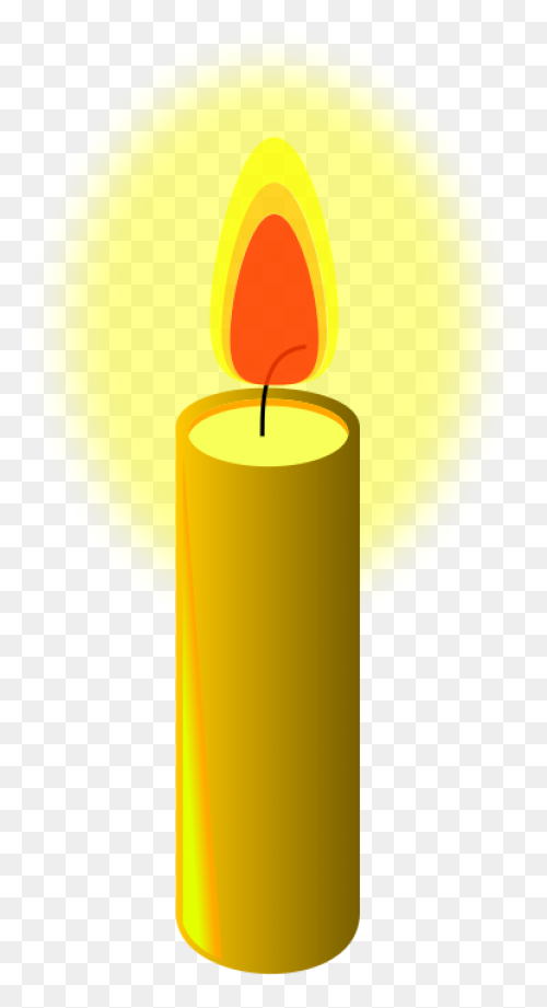 Free Beeswax Candle Yellow Candle - Candle